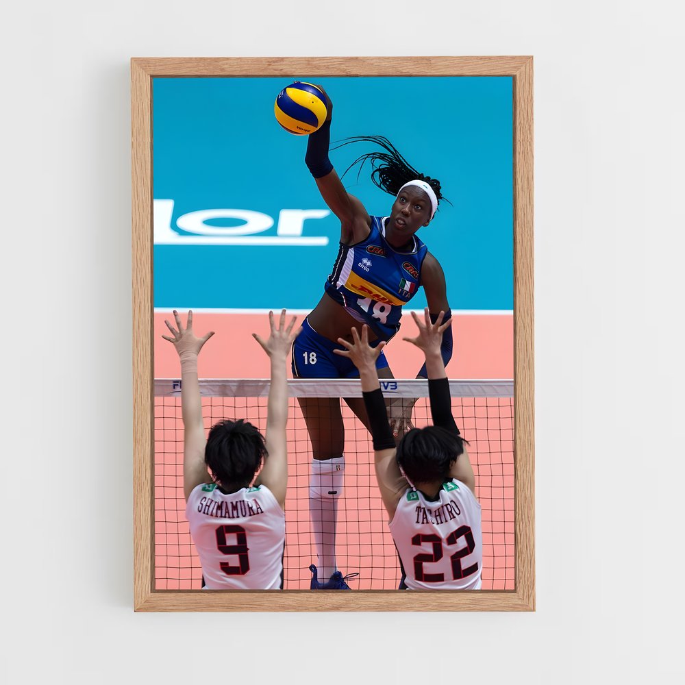Poster Power Spike – affiche Volleyball (vue 4)
